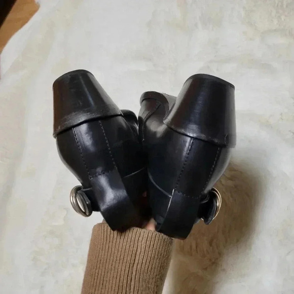 Rag & Bone Sullivan Black Low Heel Bootie 37 Leather Western - Picture 7 of 8